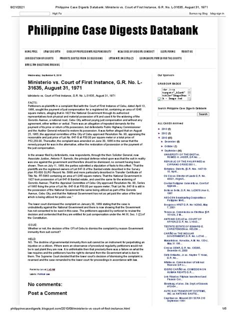 Philippine Case Digests Databank .
